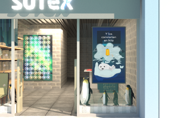 Faschada tienda SUTEX
