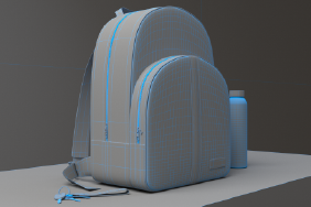 Modelo morral boston gris